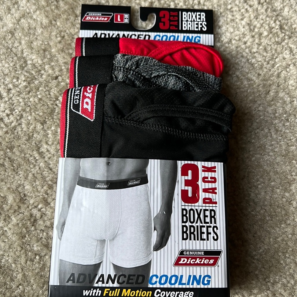 Dickies boxer briefs 3pk black grey red - Picture 7 of 10